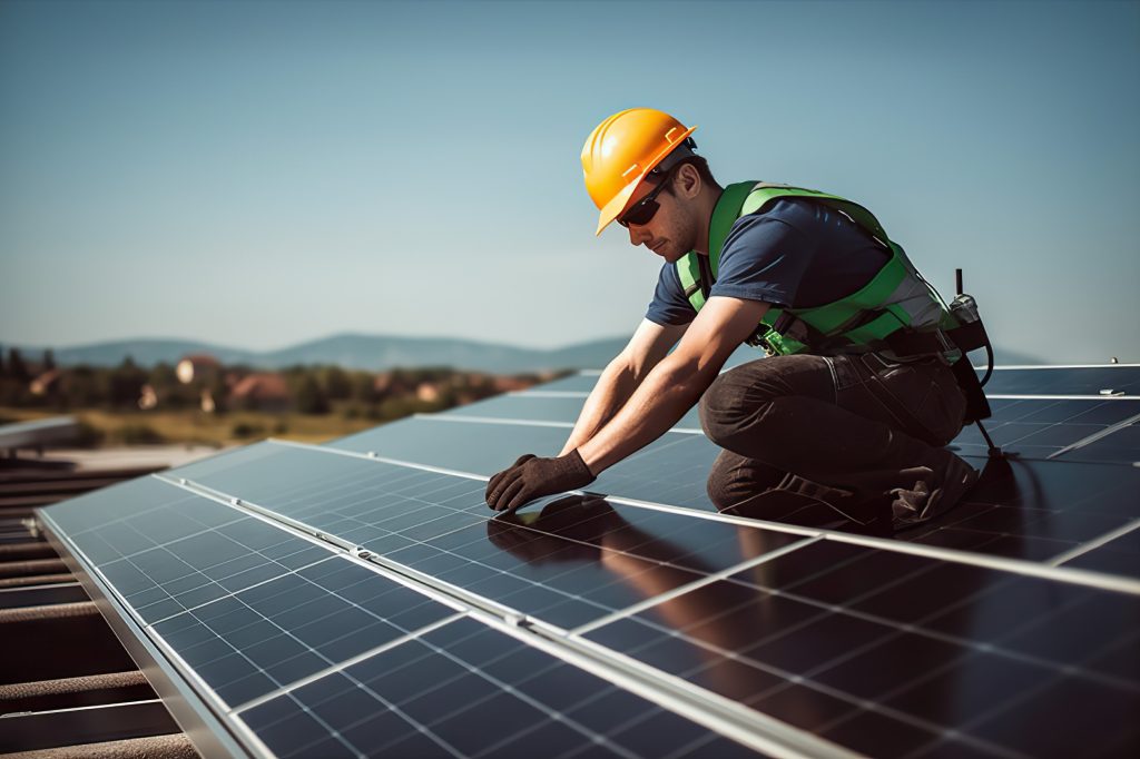 pose panneau solaire toit