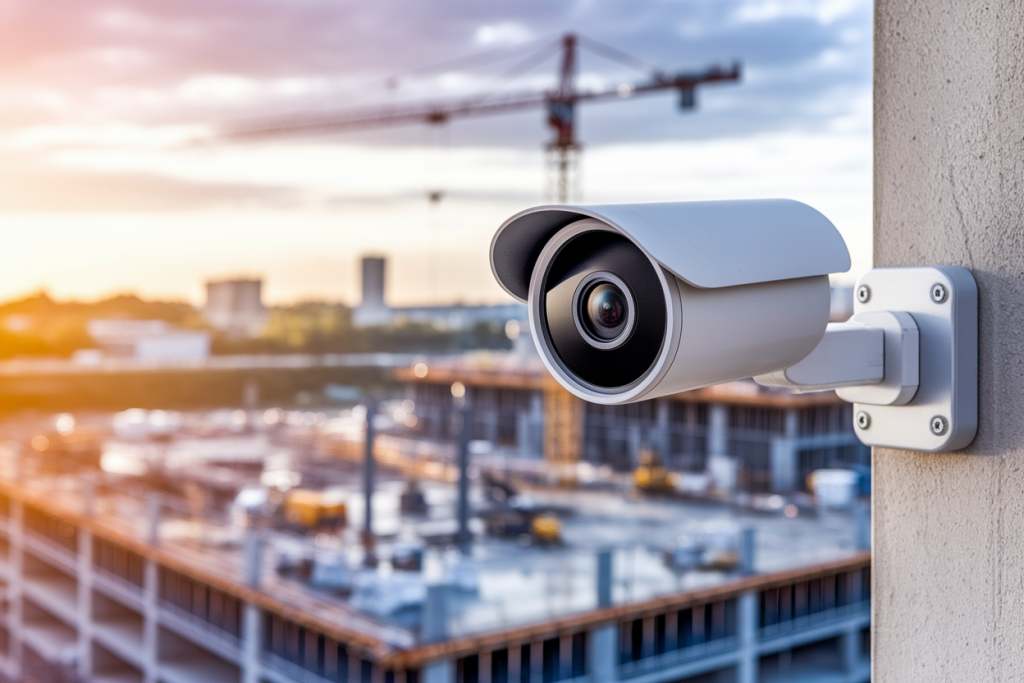 camera-securite-chantier-poteau