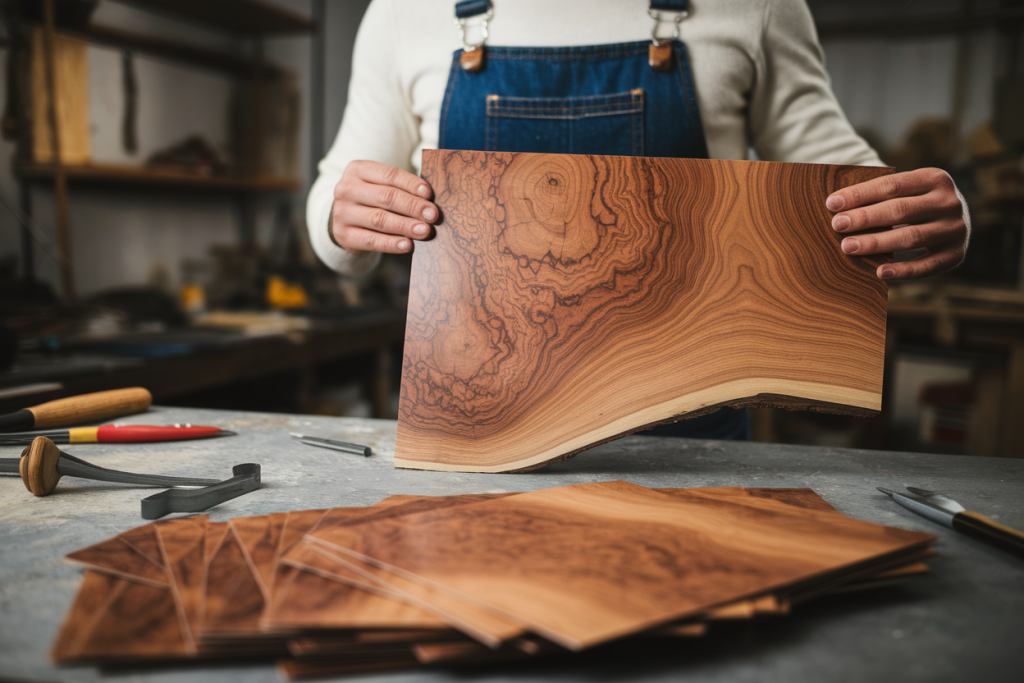 artisan-atelier-placage-bois-outils