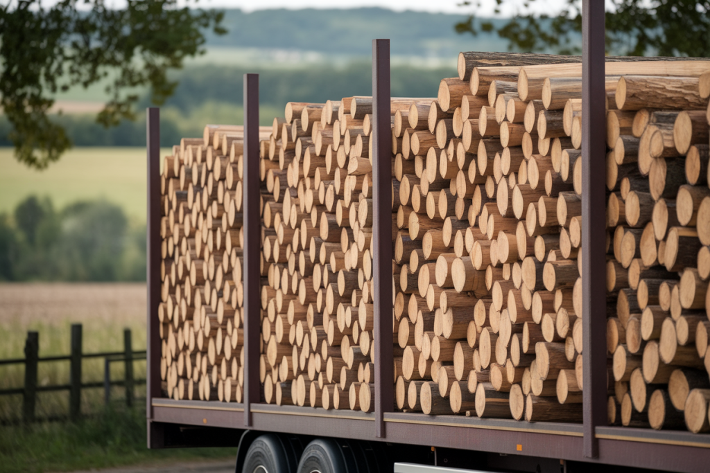 pile-bois-camion-campagne