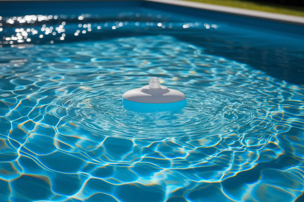 piscine-bleue-distributeur-chlore-soleil