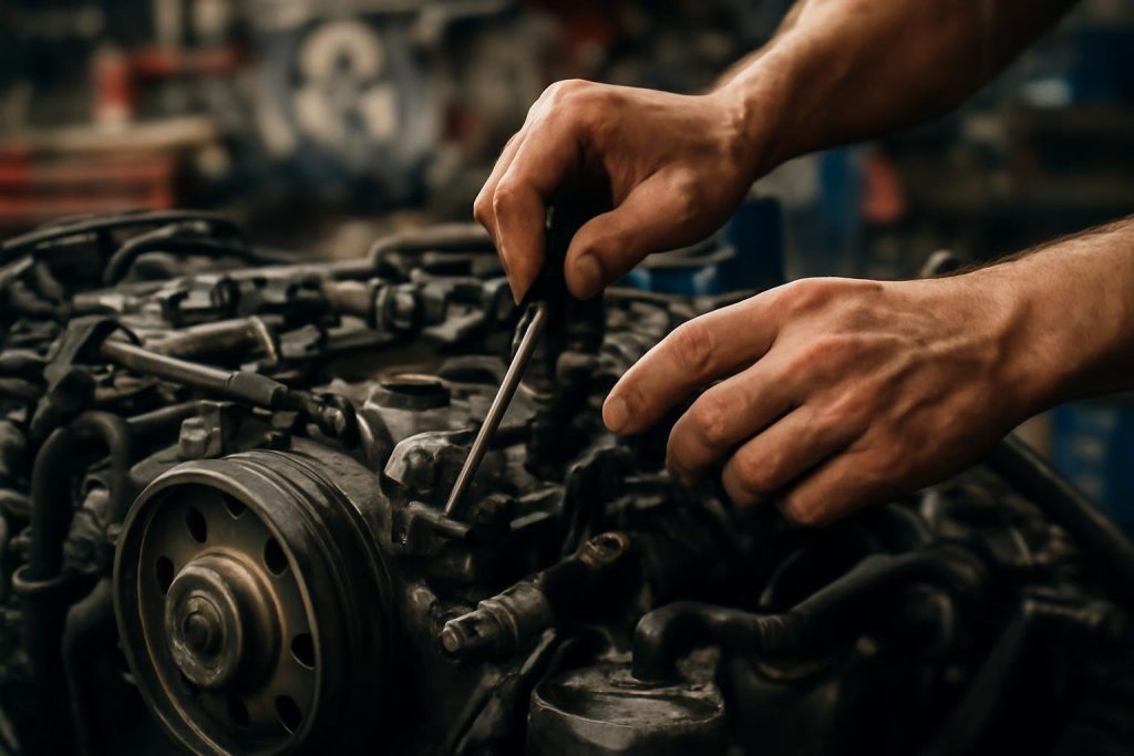 mains-mecanicien-moteur-garage-outils
