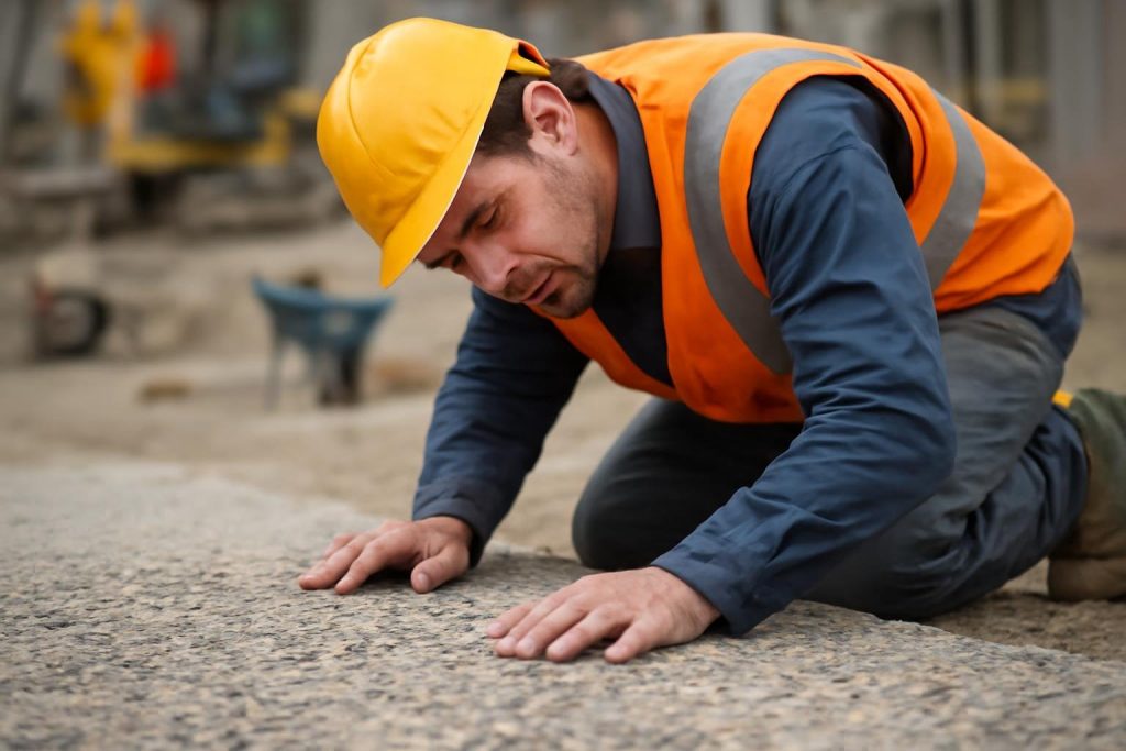 ouvrier-genoux-beton-chantier-flou