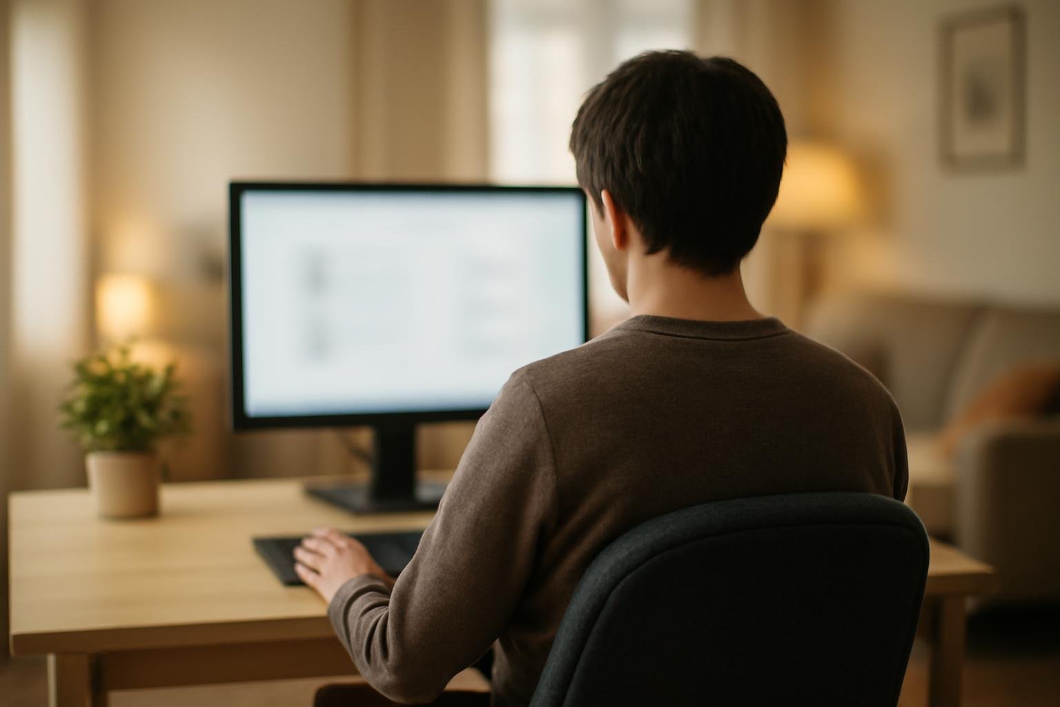 personne-assise-bureau-domicile-salon