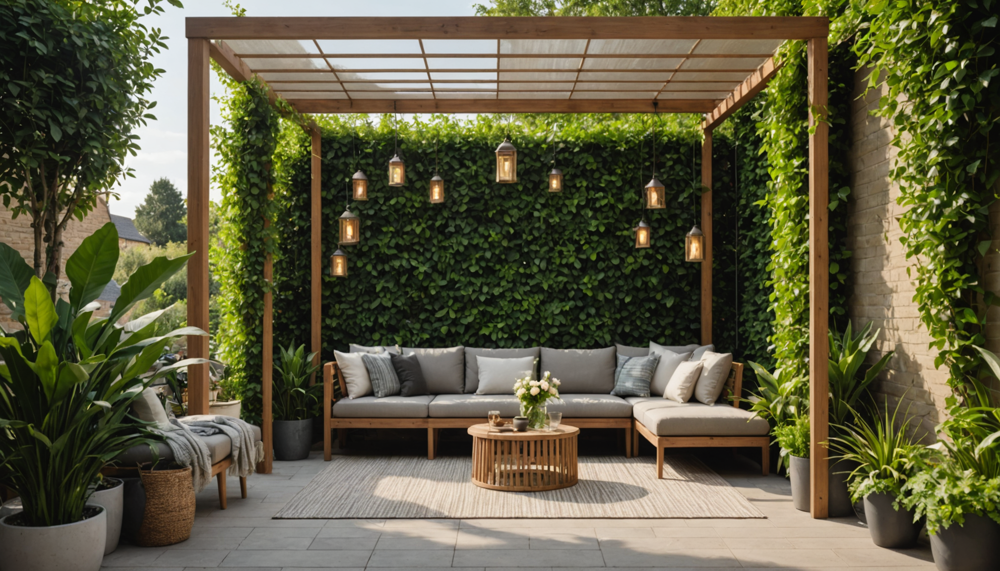 Illustration : le traitement antifongique empêche le développement de moisissures — transformez votre terrasse avec une bâche élégante et pratique