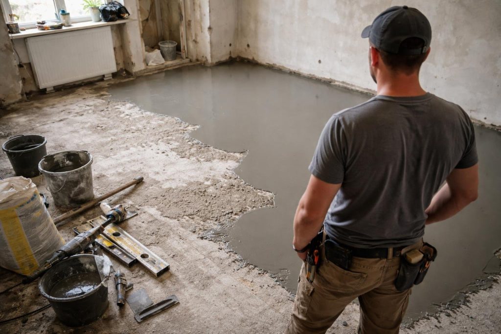 sol-renovation-personne-travaux-outils