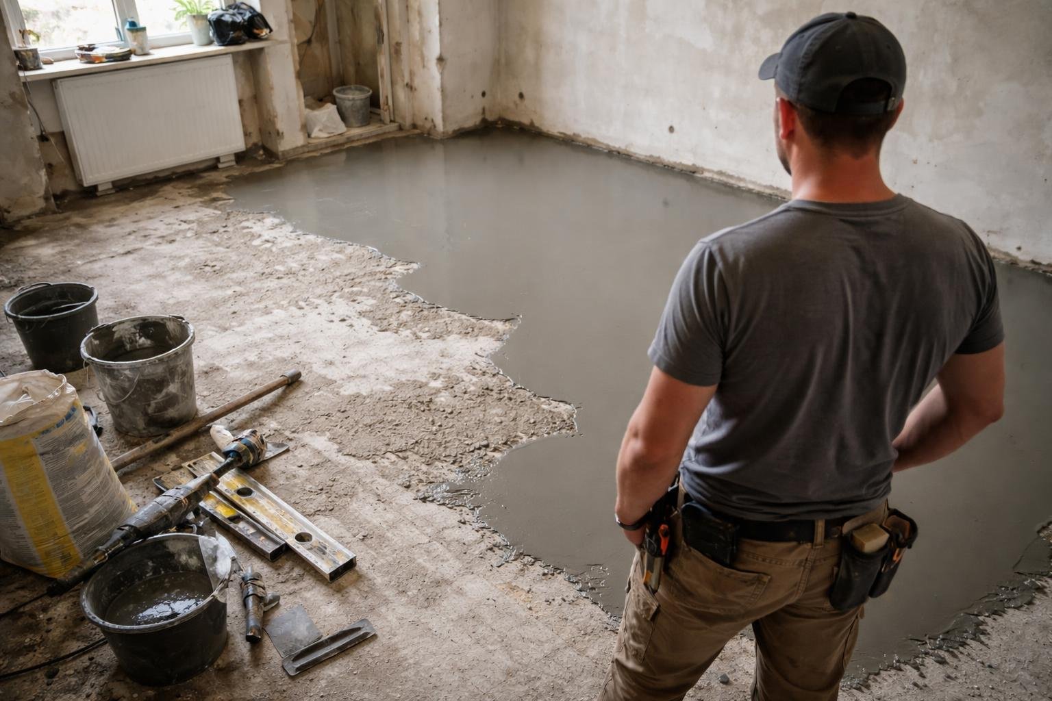 sol-renovation-personne-travaux-outils