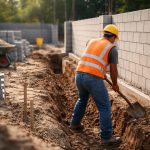 chantier-ouvrier-casque-pelle-tranchee