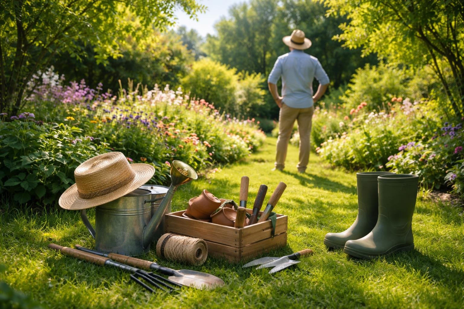 jardin-verdoyant-outils-personne-dos