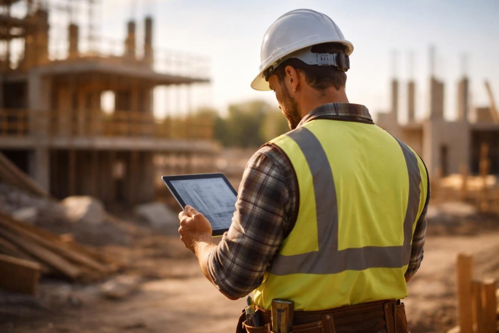 professionnel-batiment-tablette-chantier-ciel