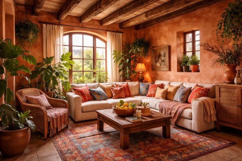 interieur-chaleureux-terre-cuite-plantes-coussins