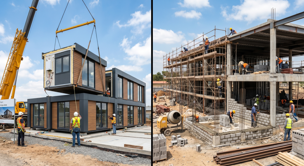 Bureau modulaire vs construction traditionnelle : quelle solution choisir pour son entreprise en 2026 ?