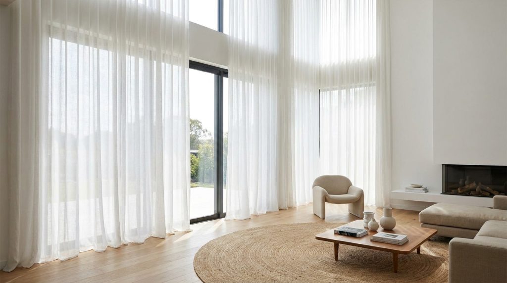 Voilage grande largeur : tout ce qu'il faut savoir pour habiller vos grandes fenêtres