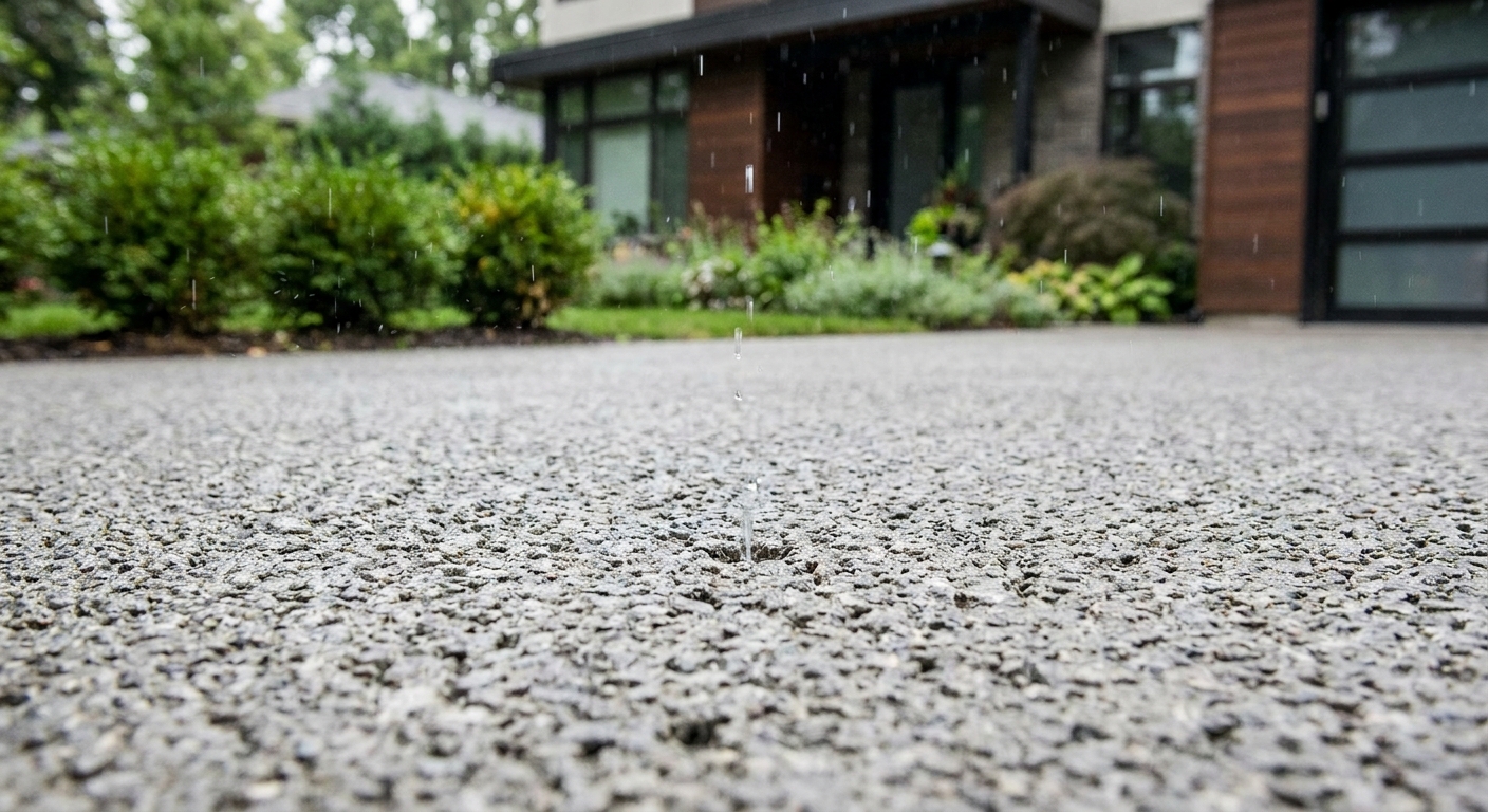 Pourquoi installer un béton drainant dans une allée ?