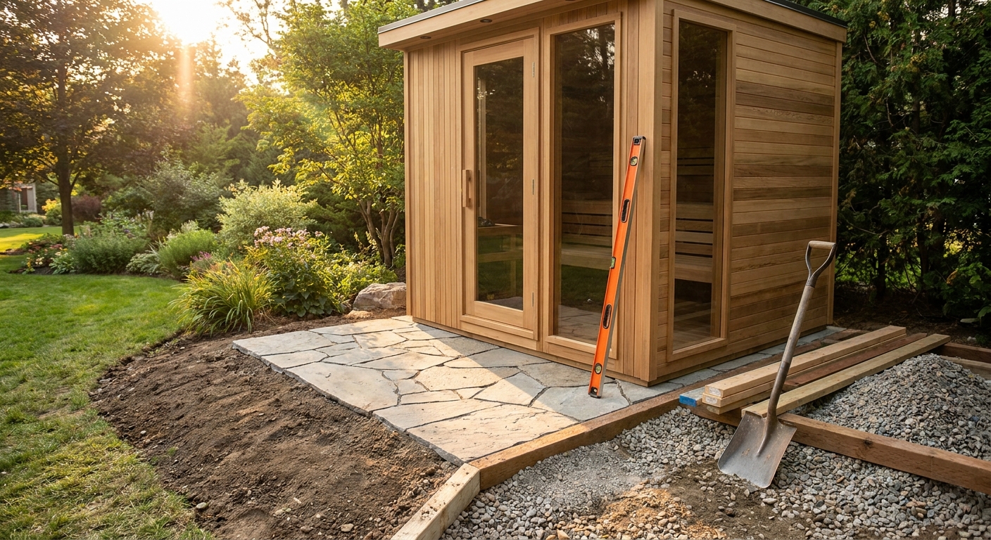 Installer un sauna extérieur dans son jardin : préparer le terrain et anticiper les travaux