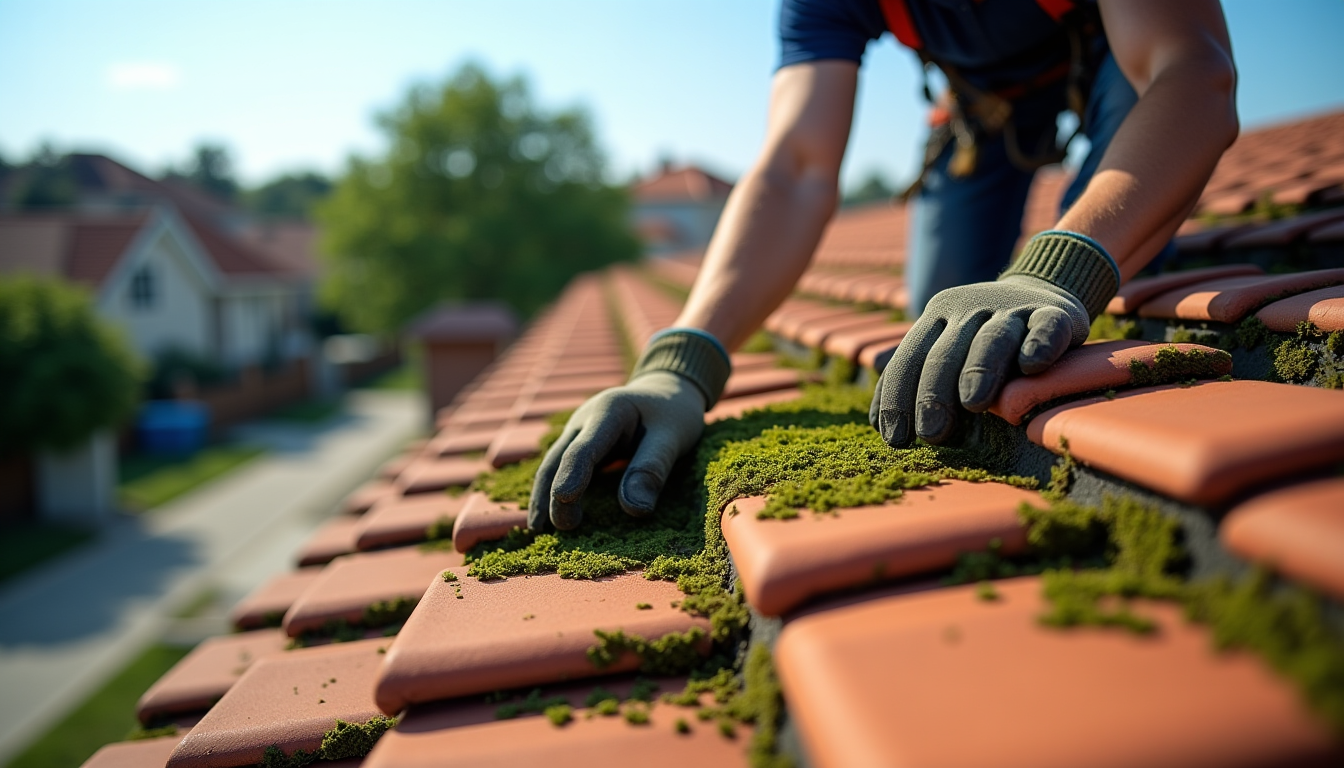 Faire appel au professionnel de démoussage de toiture
