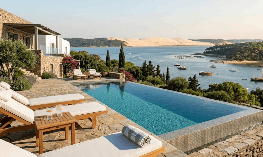 Créer une piscine à débordement au Bassin d'Arcachon
