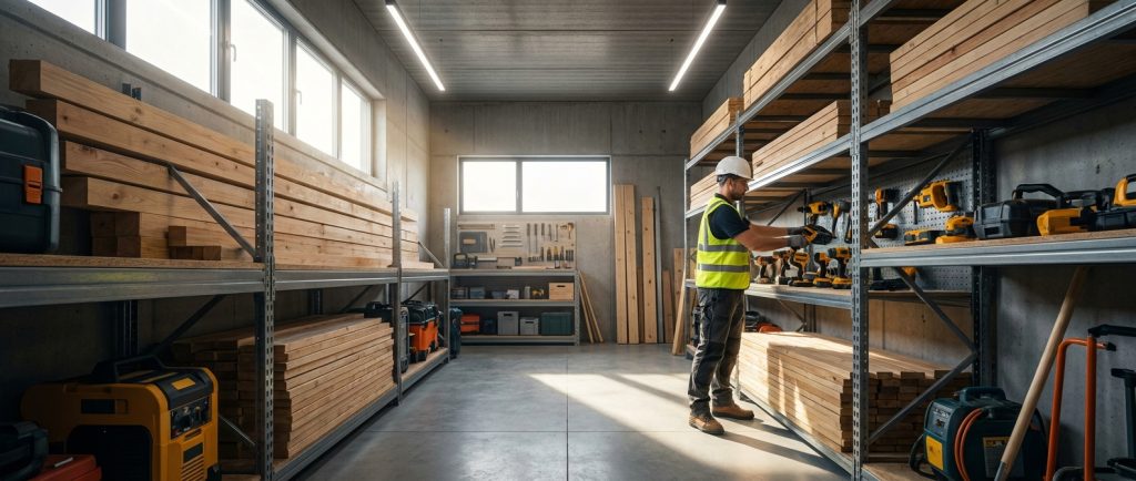 Artisans du BTP : où stocker matériel et matériaux entre deux chantiers ?