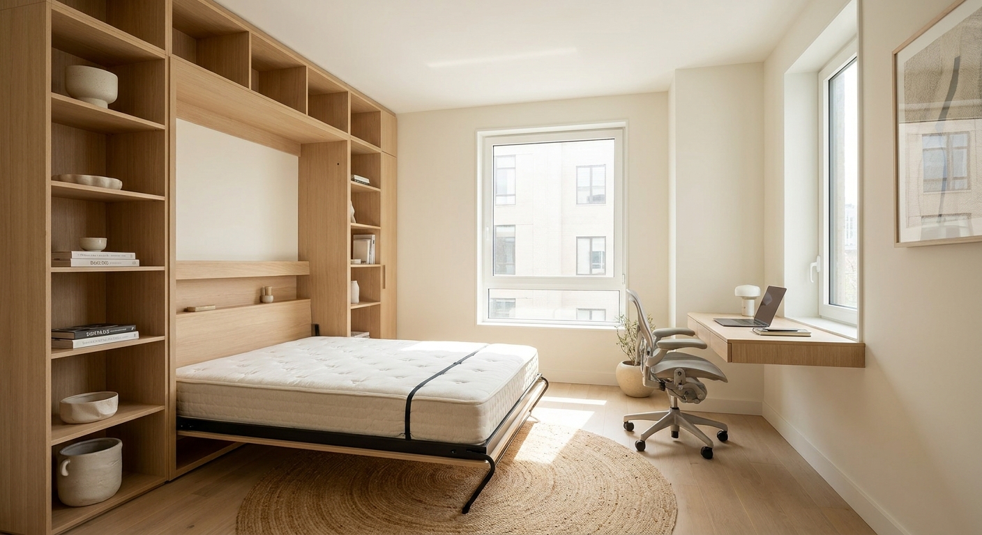 Le lit escamotable : la solution idéale pour optimiser les petits espaces